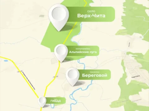 Микрорайон Альпийские луга в Верх-Чите — экологически чистый район рядом с рекой Читинкой